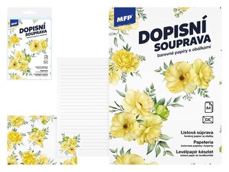 dopisní papír barevný LUX 5+10 (Květy) 5550374