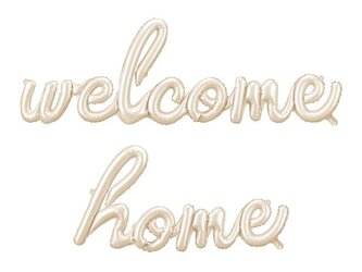 Balon foliowy Welcome Home cappuccino 335x71cm