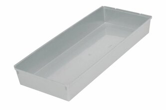 ÚLOŽNÝ BOX SYSTÉMOVÝ, 38X15X5, SVĚTLE STŘÍBRNÁ