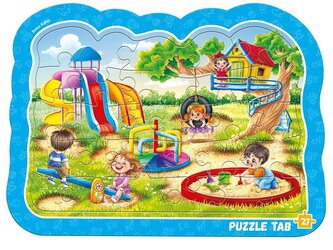 Puzzle ramkowe. Plac zabaw