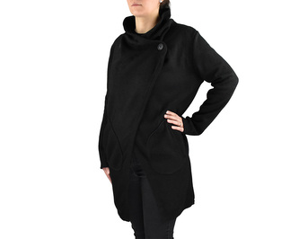 Kardigan ATID, s kapsami, černý Kardigan ATID, s kapsami, černý