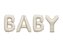 Balon foliowy Baby beżowy 140x43cm