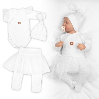 Rostoucí souprava 3D Lux, Sweet Angel - bílá, 68/74; 68/74 (6-9m)
