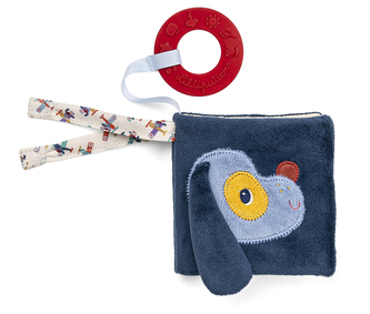 Lilliputiens - textilní knížka s koukátkem - pejsek Jules