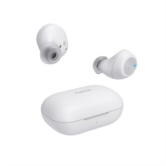 Hama Bluetooth sluchátka Spirit Chop II, špunty, bílá