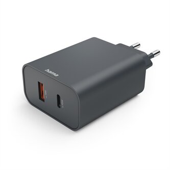 Hama rychlá USB nabíječka USB-C + USB-A, PD/QC, 45 W, Ecosential Hama rychlá USB nabíječka USB-C + USB-A, PD/QC, 45 W, Ecosential