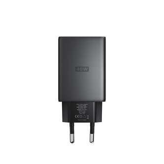 Nomad AC Adapter - 40W, Slim, Carbid, EU
