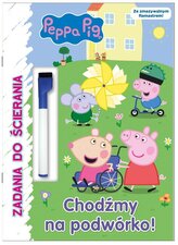 Chodźmy na podwórko! Świnka Peppa. Zadania do ścierania