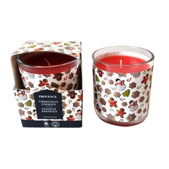 SVÍČKA VE SKLE PERNÍČEK 7X8CM 135G 20H HOŘENÍ