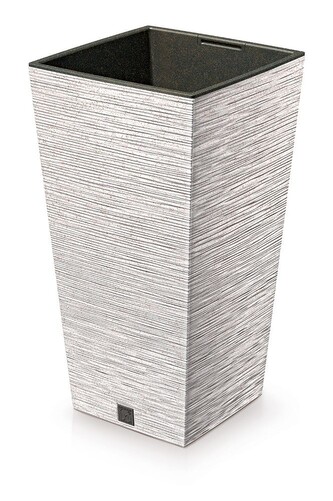 Květináč FUSU ECO II bílý, varianta 26,5 cm