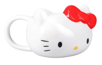 Keramický hrnek 3D Hello Kitty: Kitty s červenou mašličkou (objem 300 ml)