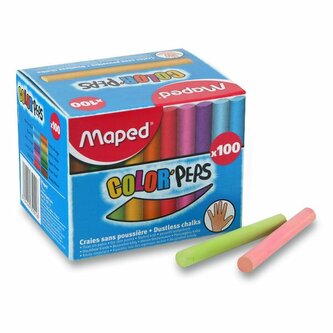 Křídy Maped barevné, 100 kusů Křídy Maped barevné, 100 kusů