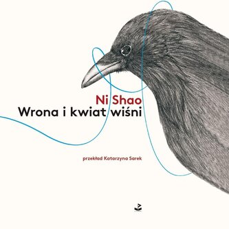 Wrona i kwiat wiśni