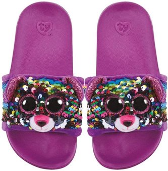 Ty Fashion cekinowe kapcie - Leopard rozm.L