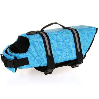 Plovací reflexní vesta pro psa Bone L Růžová
