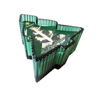 SVÍČKA VE SKLE VÁNOČNÍ TVAR STROMEK 14X14,8X6 230G