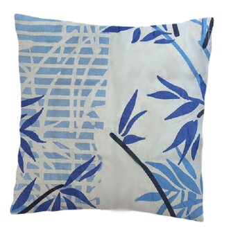 Povlak na polštářek Flóra modrá 40x40 cm (10) - zvýhodněný produkt