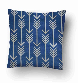 Povlak na polštářek Šipky modré 40x40 cm (37) - zvýhodněný produkt