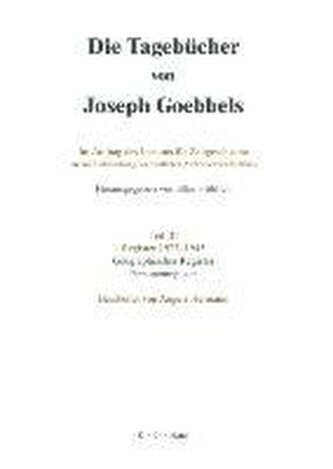 Die Tagebücher von Joseph Goebbels, Geographisches Register und Personenregister
