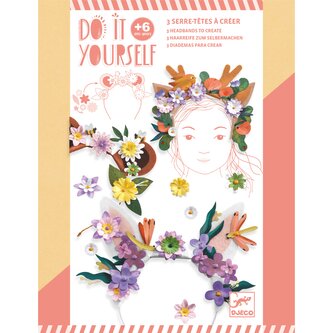 DJECO DIY  Výroba čelenek - Flower friends