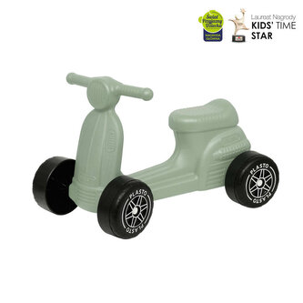 PLASTO Hulajnoga czterokołowa z cichymi kółkami 60kg 18mc+ Soft Neutrals PLA1087