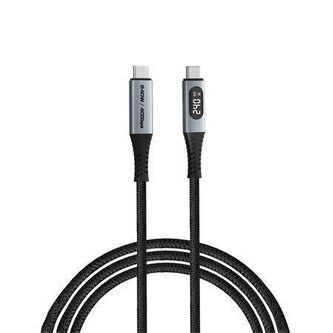 USB kabel, černá, USB-C / USB-C, 1,2 m, 240W, s displejem napájení, VERBATIM 31849 USB kabel, černá, USB-C / USB-C, 1,2 m, 240W, s displejem napájení, VERBATIM 31849