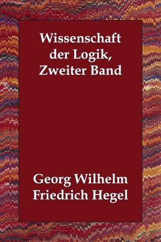 Wissenschaft der Logik, Zweiter Band