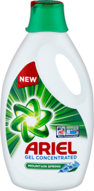 Ariel Mountain Spring prací gel, 40 praní, 2,2 l