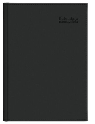 Kalendarz naucz. 2025/2026 B5 tyg. Vivella czarny