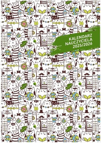 Kalendarz nauczyciela 2025/2026 B6 tyg. PCV Koty