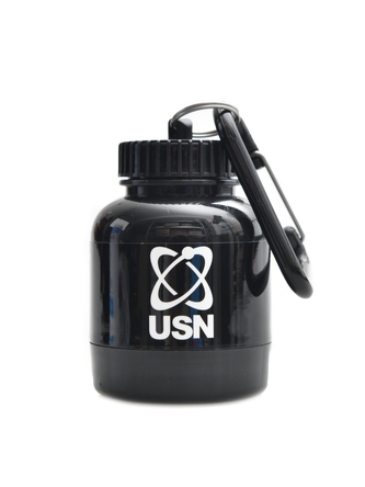 USN - Powder bank nádoba na proteiny a suplementy s karabinou