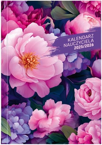 Kalendarz nauczyciela 2025/2026 B5 tyg. PCV Kwiaty