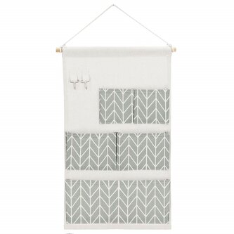 Závěsný organizér 5 kapes SPRINGOS HA0144 šedý