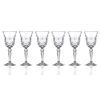 sklen. 210ml, 6ks, RCR MELODIA, BÍLÉ VÍNO, DB