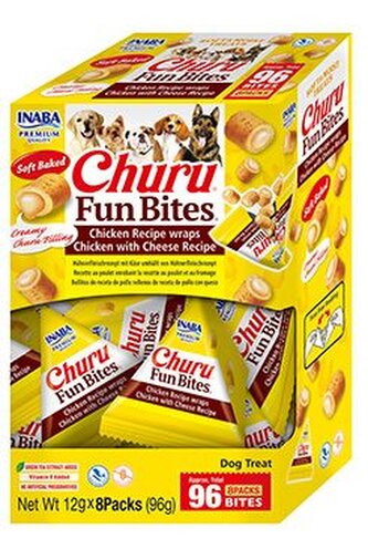 Churu Dog BOX Fun Bites Chicken wraps Chick&Chees8x12g;