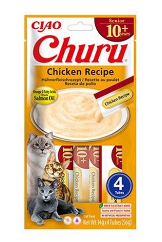 Churu Cat Senior 10+ Chicken Recipe 4x14g Churu Cat Senior 10+ Chicken Recipe 4x14g