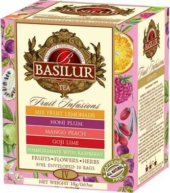 BASILUR Fruit Infusions Assorted Vol.IV přebal 10 gastro sáčků