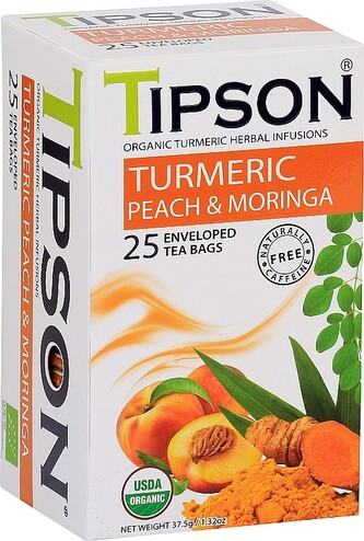 TIPSON BIO Turmeric & Peach Moringa 25x1,5g