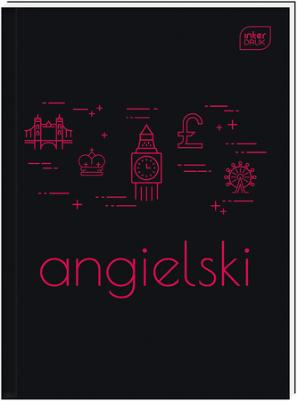 Brulion w kratkę A5. 80k 70g. Angielski