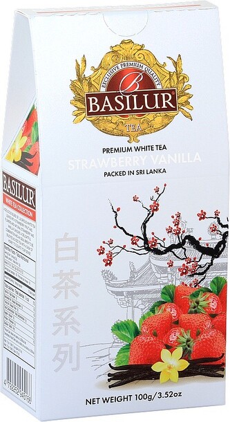 BASILUR White Tea Strawberry Vanilla papír 100g