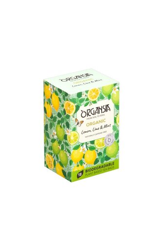 ORGANSIA BIO Lemon Lime & Mint přebal 18x1,8g