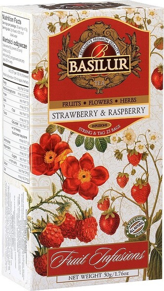 BASILUR Fruit Strawberry & Raspberry nepřebal 25x2g