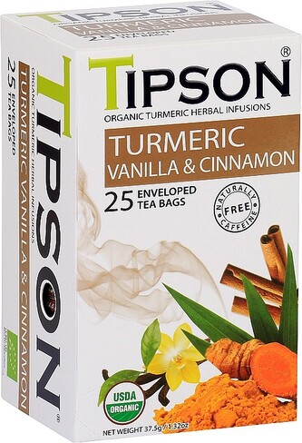 TIPSON BIO Turmeric & Vanilla Cinnamon 25x1,5g
