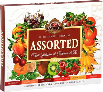 BASILUR Assorted Fruit & Flavoured Tea přebal 30 gastro sáčků