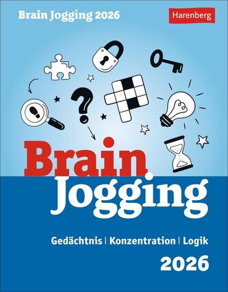 Brain Jogging Tagesabreißkalender 2026 - Gedächtnis, Konzentration, Logik