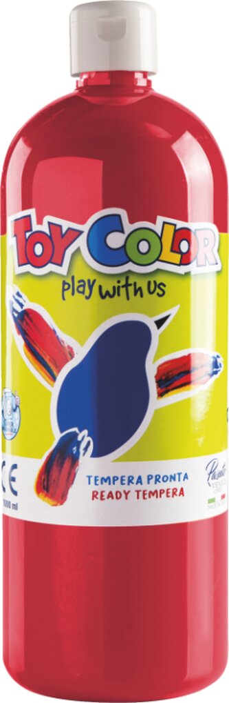 barva temperová Toy color 1 l červená 10 tmavá
