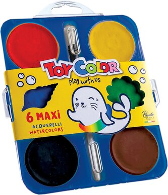 barvy vodové 57mm Toy Color 6ks