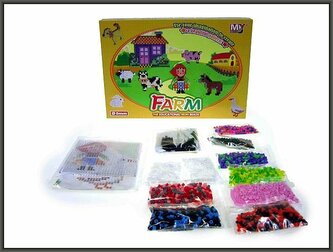 Koraliki farma do zgrzewania 3000szt w pudełku BT-0071