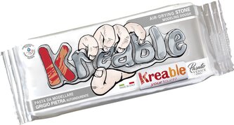 hmota modelovací 0,5kg  šedá