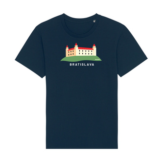 Tričko Bratislavský hrad modré Modré XL